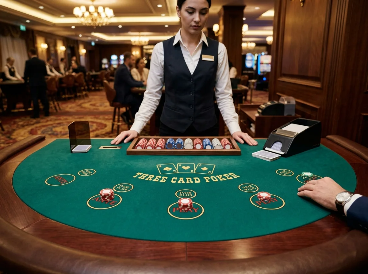 Table Three Card Poker Tischspiel